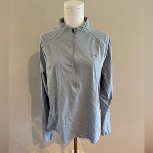 Light Blue Dry Fit Quarter-Zip Pullover